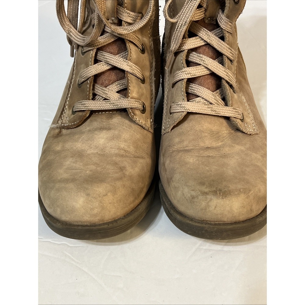 Earth Origins Rowan Lace-Up Side Zip Combat Boots Leather Women's Sz 7.5 - Picture 7 of 16